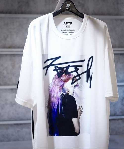 AFYF（エーエフワイエフ）の「【AFYF】MESH転写PRINT SS TEE/ビッグシルエット メッシュプリントTシャツ（Tシャツ/カットソー・メンズ・ブラック系その他5/ホワイト系その他5/ホワイト系その他/ホワイト系/ブラック系その他2/ホワイト系その他7/ホワイト系その他6/ブラック系その他3/ホワイト系その他4/ホワイト系その他2/ブラック系その他/ブラック系/ブラック系その他7/ブラック系その他6/ブラック系その他4/ホワイト系その他3/ブラック系1・FREE）」の2枚目の写真