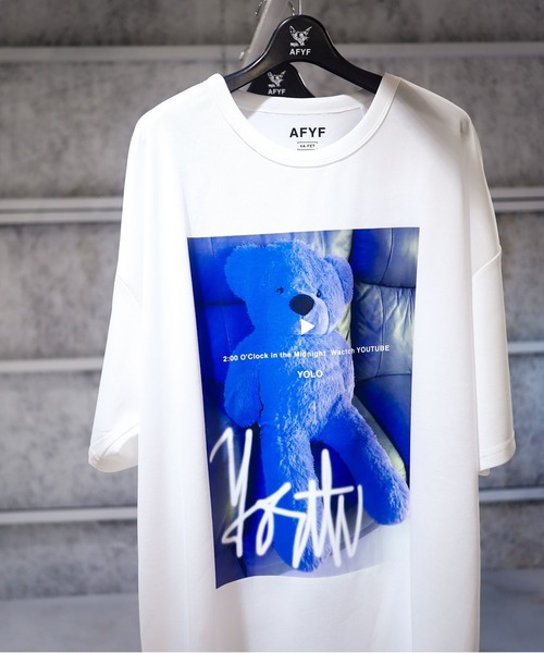 AFYF（エーエフワイエフ）の「【AFYF】MESH転写PRINT SS TEE/ビッグシルエット メッシュプリントTシャツ（Tシャツ/カットソー・メンズ・ブラック系その他5/ホワイト系その他5/ホワイト系その他/ホワイト系/ブラック系その他2/ホワイト系その他7/ホワイト系その他6/ブラック系その他3/ホワイト系その他4/ホワイト系その他2/ブラック系その他/ブラック系/ブラック系その他7/ブラック系その他6/ブラック系その他4/ホワイト系その他3/ブラック系1・FREE）」の3枚目の写真