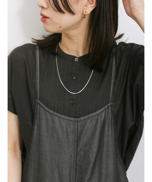 Samansa Mos2 blue（サマンサモスモスブルー）の「【Made in India】ピンタックブラウス（シャツ/ブラウス・レディース・ブラック/オフホワイト/イエロー・F）」の7枚目の写真