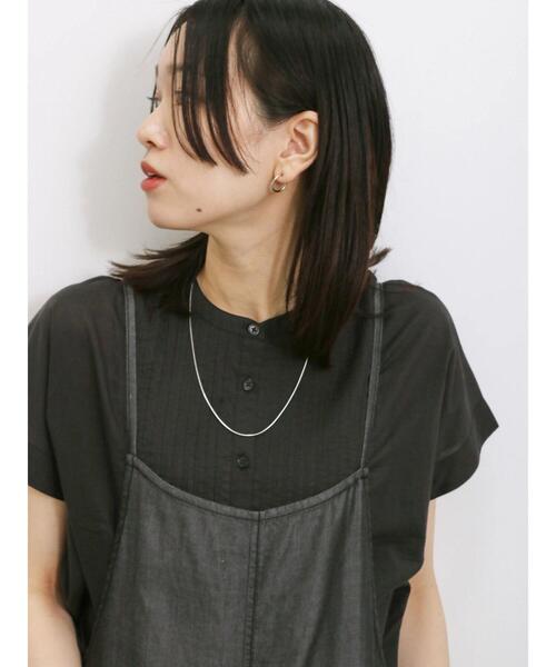 Samansa Mos2 blue（サマンサモスモスブルー）の「【Made in India】ピンタックブラウス（シャツ/ブラウス・レディース・ブラック/オフホワイト/イエロー・F）」の10枚目の写真