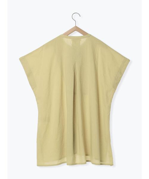 Samansa Mos2 blue（サマンサモスモスブルー）の「【Made in India】ピンタックブラウス（シャツ/ブラウス・レディース・ブラック/オフホワイト/イエロー・F）」の22枚目の写真