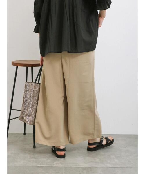 Samansa Mos2 blue（サマンサモスモスブルー）の「ラップ風ワイドパンツ（その他パンツ・レディース・チャコールグレー/グレー/ベージュ・F）」の22枚目の写真