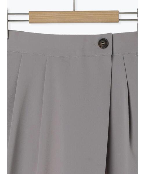 Samansa Mos2 blue（サマンサモスモスブルー）の「ラップ風ワイドパンツ（その他パンツ・レディース・チャコールグレー/グレー/ベージュ・F）」の12枚目の写真