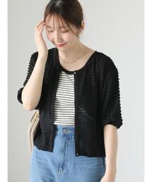 Te chichi TERRASSE | カットフリル前後2WAYカーディガン(カーディガン/ボレロ)