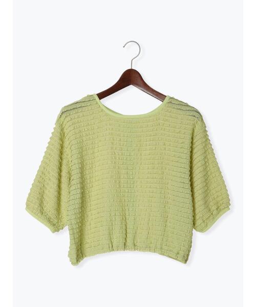 Te chichi TERRASSE（テチチテラス）の「カットフリル前後2WAYカーディガン（カーディガン/ボレロ・レディース・ブラック/グリーン/オフホワイト・F）」の16枚目の写真