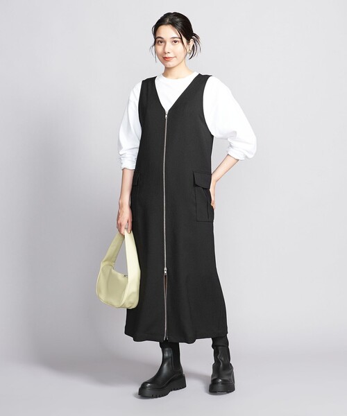 新品タグ付き ユナイテッドアローズ ジャンパースカート UNITED ARROWS（ユナイテッドアローズ）の「Vネック ジャンパー
