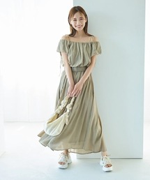 mysty woman | バルーンスリーブワンピSET 128559(ワンピース)