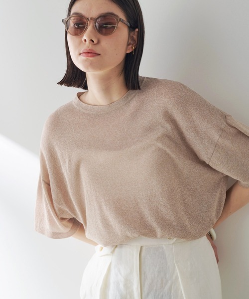 セール】ラメニットTシャツ（Tシャツ/カットソー）｜Whim