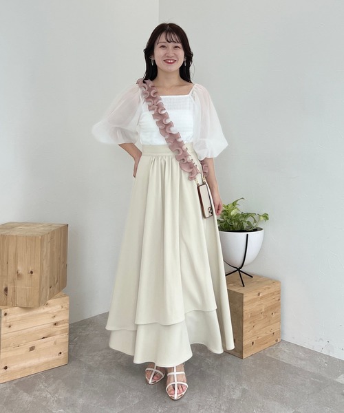 mysty woman（ミスティウーマン）の「【MiO企画】フリルホイップスマホショルダー 131433（スマホグッズ・レディース・ブラック/ブラウン/グレー/ピンク/アイボリー・FREE）」の12枚目の写真