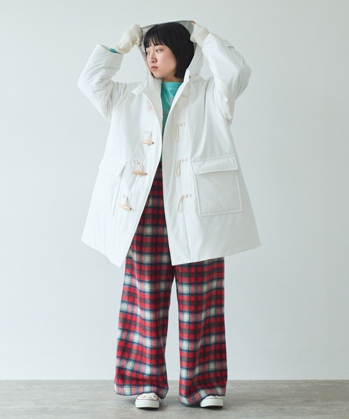 新品未使用 bulle de savon ダッフルコート チェック 新品未使用 bulle de savon ダッフルコート チェック - メルカリ