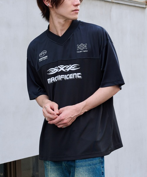 COLONY 2139（コロニートゥーワンスリーナイン）の「ゲームシャツ半袖T（Tシャツ/カットソー・メンズ・ホワイト/ブラック・MEDIUM/LARGE）」の4枚目の写真