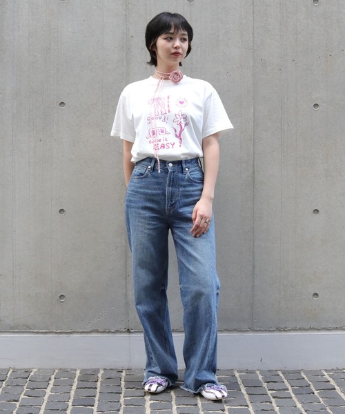 UNIT CHEST(ユニットチェスト)の「【UNIT CHEST】unique unisex T-shirt crayon illustration by ayaka(Tシャツ/カットソー・メンズ・ホワイト系その他/ホワイト・L/M/S)」の3枚目の写真