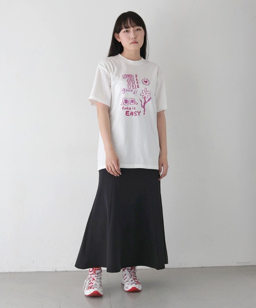 UNIT CHEST(ユニットチェスト)の「【UNIT CHEST】unique unisex T-shirt crayon illustration by ayaka(Tシャツ/カットソー・メンズ・ホワイト系その他/ホワイト・L/M/S)」の10枚目の写真