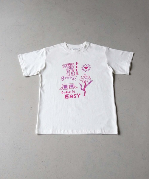 UNIT CHEST(ユニットチェスト)の「【UNIT CHEST】unique unisex T-shirt crayon illustration by ayaka(Tシャツ/カットソー・メンズ・ホワイト系その他/ホワイト・L/M/S)」の13枚目の写真