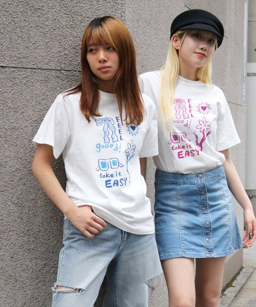 UNIT CHEST(ユニットチェスト)の「【UNIT CHEST】unique unisex T-shirt crayon illustration by ayaka(Tシャツ/カットソー・メンズ・ホワイト系その他/ホワイト・L/M/S)」の17枚目の写真