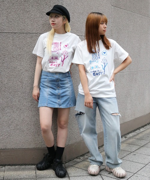 UNIT CHEST(ユニットチェスト)の「【UNIT CHEST】unique unisex T-shirt crayon illustration by ayaka(Tシャツ/カットソー・メンズ・ホワイト系その他/ホワイト・L/M/S)」の18枚目の写真