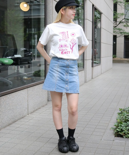 UNIT CHEST(ユニットチェスト)の「【UNIT CHEST】unique unisex T-shirt crayon illustration by ayaka(Tシャツ/カットソー・メンズ・ホワイト系その他/ホワイト・L/M/S)」の20枚目の写真