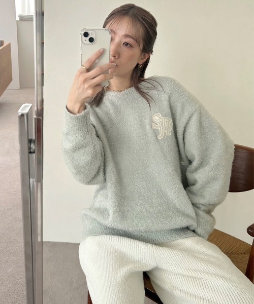 SNIDEL シャギーロングパンツ&プルオーバー【上下セット】 ⭐︎上下