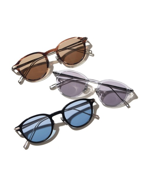 SOPHNET.(ソフネット)の「TITANIUM BOSTON SUNGLASSES(サングラス・メンズ・ブラウン/クリア/ブラック・FREE)」の5枚目の写真