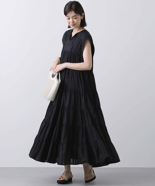 Gready Brilliant インド綿前後２ｗａｙワンピース　ブラック　黒 Gready Brilliant（グレディブリリアン）の「インド綿前後