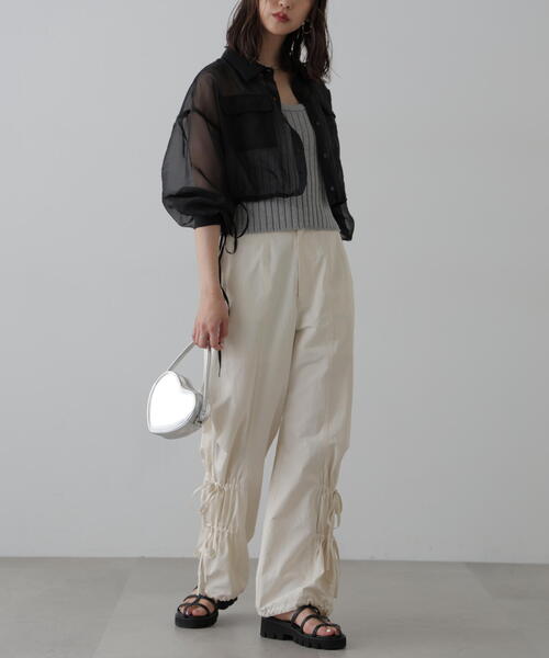 FREE'S MART(フリーズマート)の「◆リブニットタンクトップ(タンクトップ・レディース・ホワイト/グレー/ブラック/レッド・FREE)」の18枚目の写真