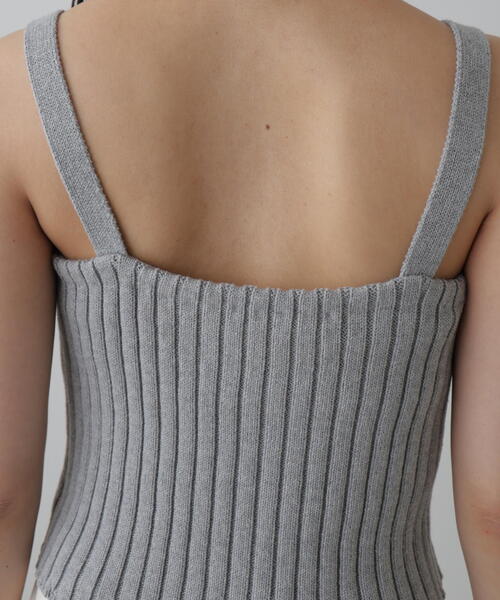FREE'S MART(フリーズマート)の「◆リブニットタンクトップ(タンクトップ・レディース・ホワイト/グレー/ブラック/レッド・FREE)」の12枚目の写真