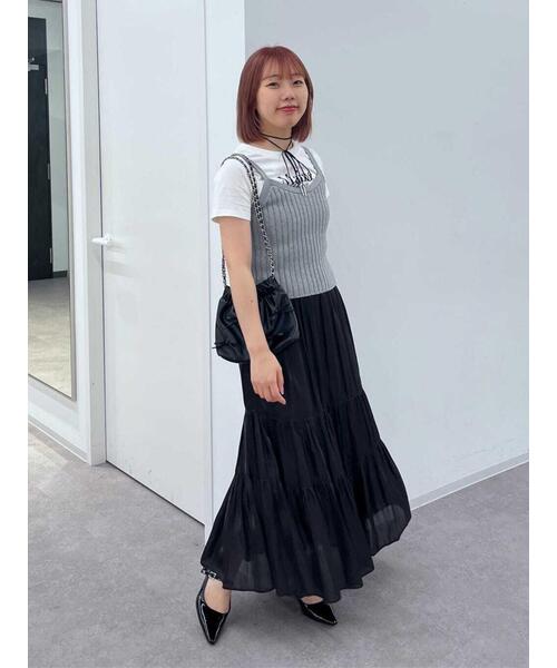 FREE'S MART(フリーズマート)の「◆リブニットタンクトップ(タンクトップ・レディース・ホワイト/グレー/ブラック/レッド・FREE)」の14枚目の写真