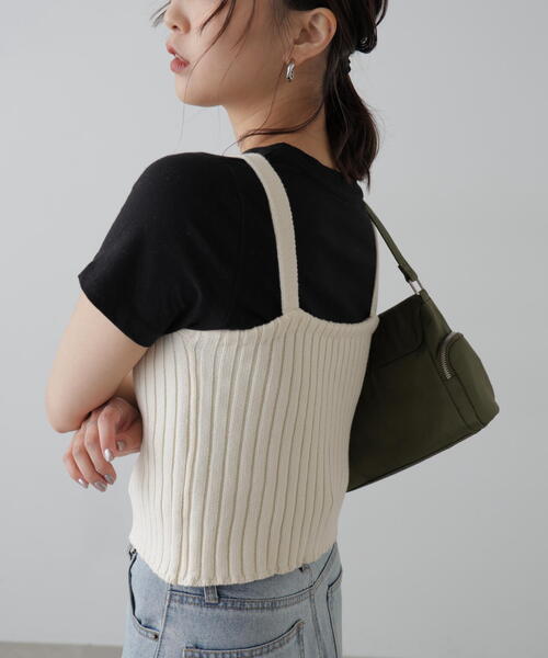 FREE'S MART(フリーズマート)の「◆リブニットタンクトップ(タンクトップ・レディース・ホワイト/グレー/ブラック/レッド・FREE)」の17枚目の写真