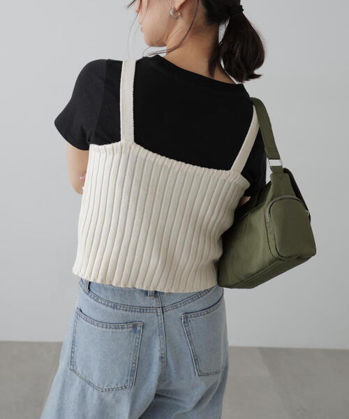 FREE'S MART(フリーズマート)の「◆リブニットタンクトップ(タンクトップ・レディース・ホワイト/グレー/ブラック/レッド・FREE)」の18枚目の写真