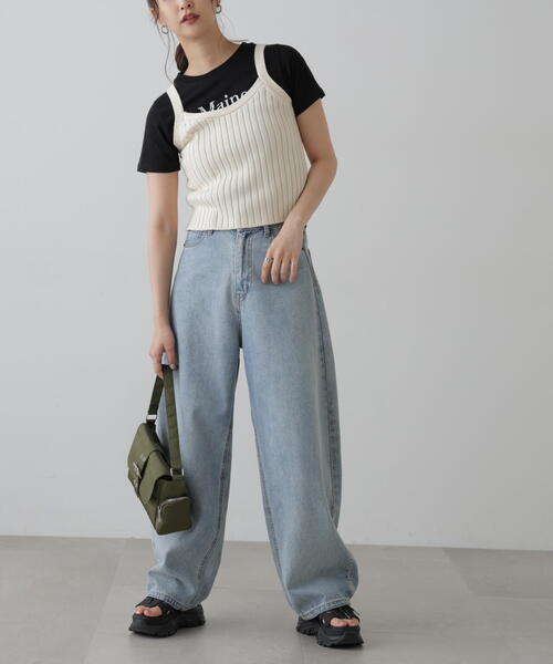 FREE'S MART(フリーズマート)の「◆リブニットタンクトップ(タンクトップ・レディース・ホワイト/グレー/ブラック/レッド・FREE)」の20枚目の写真