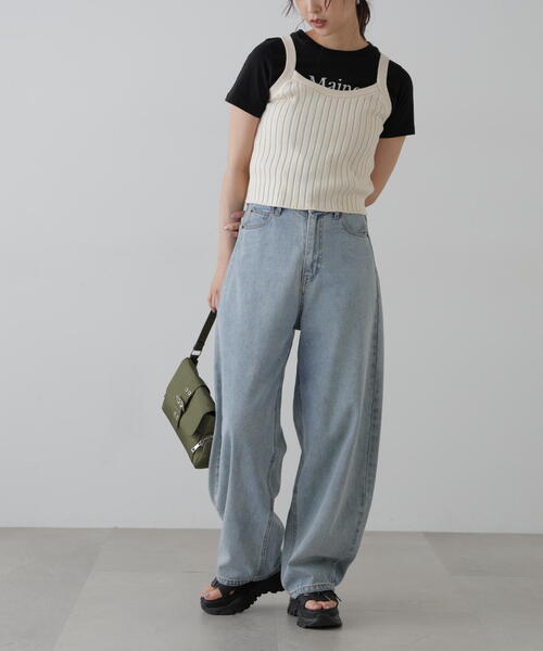 FREE'S MART(フリーズマート)の「◆リブニットタンクトップ(タンクトップ・レディース・ホワイト/グレー/ブラック/レッド・FREE)」の21枚目の写真