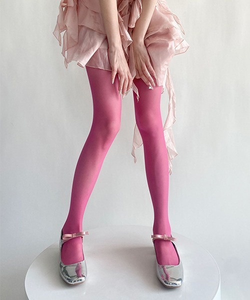 c.u.l(シーユーエル)の「シアーカラータイツ cula908(タイツ/ストッキング・レディース・ブラック/アイボリー/ライトベージュ/ライトピンク/ブルー/グレー/ライトブラウン/ターコイズブルー/ネイビー/パープル/イエロー/グリーン/ピンク/レッド/ホワイト/ワインレッド・FREE)」の14枚目の写真