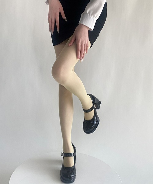 c.u.l(シーユーエル)の「シアーカラータイツ cula908(タイツ/ストッキング・レディース・ブラック/アイボリー/ライトベージュ/ライトピンク/ブルー/グレー/ライトブラウン/ターコイズブルー/ネイビー/パープル/イエロー/グリーン/ピンク/レッド/ホワイト/ワインレッド・FREE)」の13枚目の写真