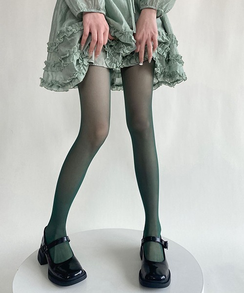 c.u.l(シーユーエル)の「シアーカラータイツ cula908(タイツ/ストッキング・レディース・ブラック/アイボリー/ライトベージュ/ライトピンク/ブルー/グレー/ライトブラウン/ターコイズブルー/ネイビー/パープル/イエロー/グリーン/ピンク/レッド/ホワイト/ワインレッド・FREE)」の8枚目の写真