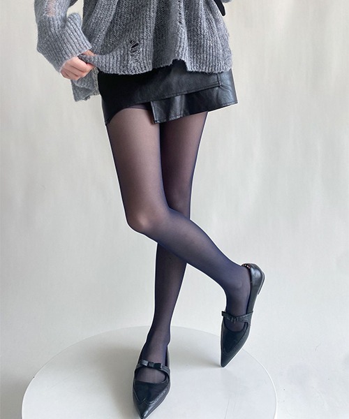 c.u.l(シーユーエル)の「シアーカラータイツ cula908(タイツ/ストッキング・レディース・ブラック/アイボリー/ライトベージュ/ライトピンク/ブルー/グレー/ライトブラウン/ターコイズブルー/ネイビー/パープル/イエロー/グリーン/ピンク/レッド/ホワイト/ワインレッド・FREE)」の18枚目の写真