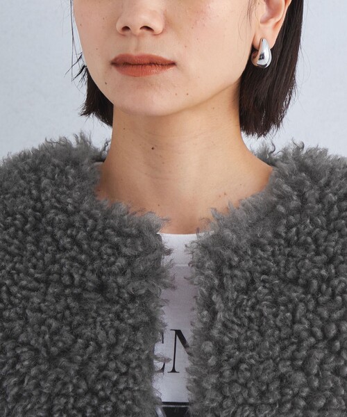 green label relaxing フェイクファー ベスト green label relaxing（グリーンレーベルリラクシング）の