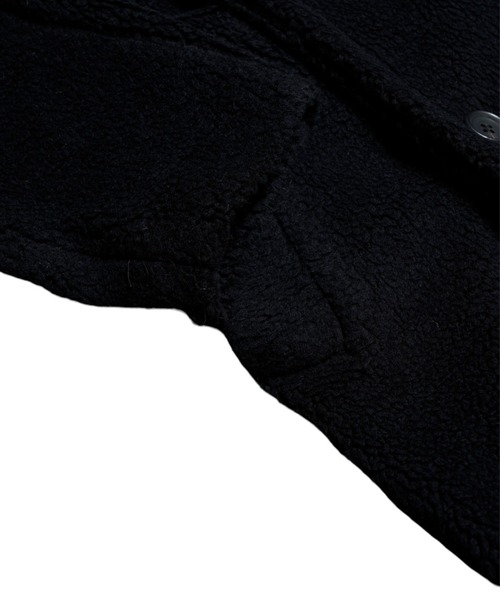 GalaabenD（ガラアーベント）の「ダブルブレスト ボアチェスターコート（その他アウター・メンズ・キャメル/ブラック・44/46）」の9枚目の写真