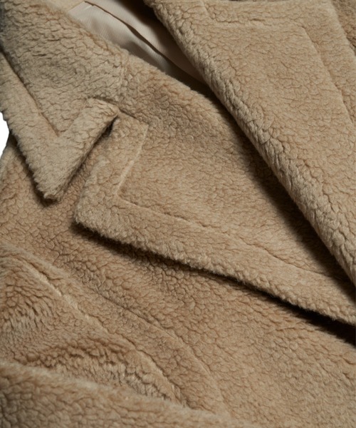 GalaabenD（ガラアーベント）の「ダブルブレスト ボアチェスターコート（その他アウター・メンズ・キャメル/ブラック・44/46）」の16枚目の写真