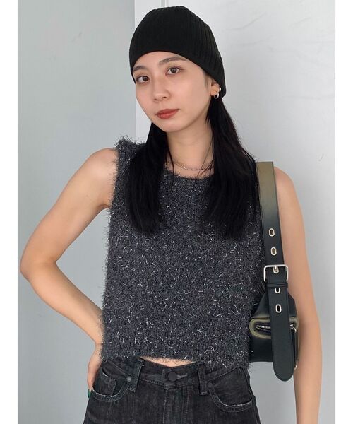 EMODA(エモダ)の「ワイドショルダースクエアバッグ(ハンドバッグ・レディース・ブラック/シルバー/キャメル・FREE)」の15枚目の写真