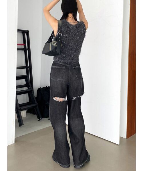 EMODA(エモダ)の「ワイドショルダースクエアバッグ(ハンドバッグ・レディース・ブラック/シルバー/キャメル・FREE)」の16枚目の写真