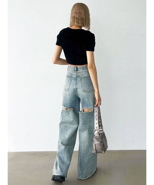 EMODA(エモダ)の「ワイドショルダースクエアバッグ(ハンドバッグ・レディース・ブラック/シルバー/キャメル・FREE)」の22枚目の写真