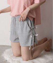 サイドリボンショートパンツ