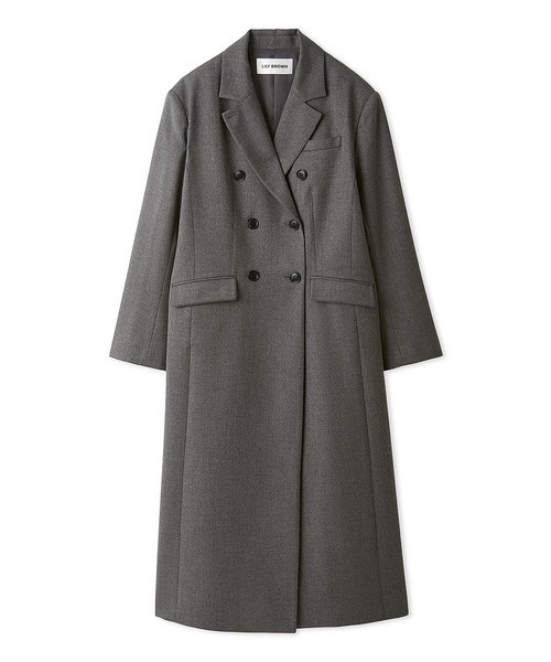 LILY BROWN（リリーブラウン）の「ダブルブレストロングコート