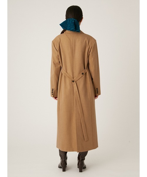 キャメル ダブルブレスト ロングコート LILY BROWN（リリーブラウン）の「ダブルブレストロングコート