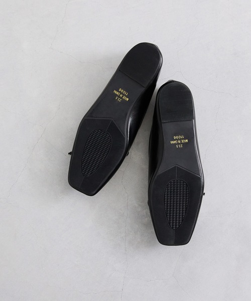 welleg（ウェレッグ）の「甲深 スクエアトゥ リボン バレエシューズ（バレエシューズ・レディース・アイボリー/ブラウン/ブラック・26.0cm/21.5cm/22.0cm/24.5cm/25.5cm/26.5cm/23.0cm/24.0cm/25.0cm/22.5cm/23.5cm）」の12枚目の写真