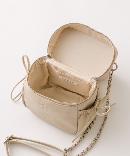 OLIVE des OLIVE（オリーブデオリーブ）の「ドロストバニティバッグ（ショルダーバッグ・レディース・ピンク/ブラック/アイボリー・FREE）」の6枚目の写真