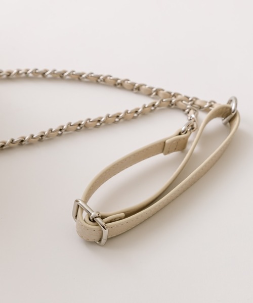 OLIVE des OLIVE（オリーブデオリーブ）の「ドロストバニティバッグ（ショルダーバッグ・レディース・ピンク/ブラック/アイボリー・FREE）」の11枚目の写真