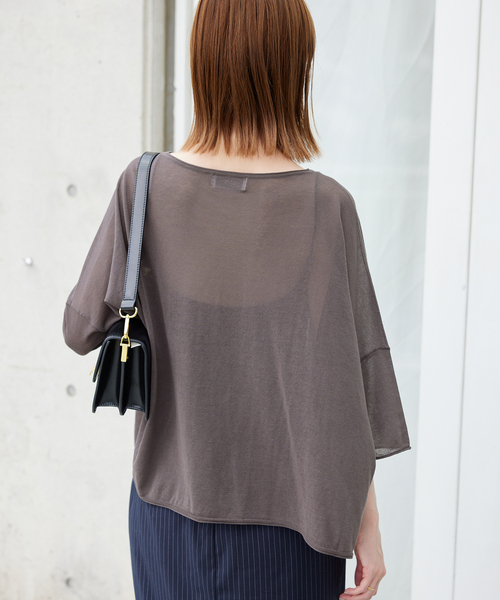 SLOBE IENA（スローブイエナ）の「コットンシルクハーフスリーブ