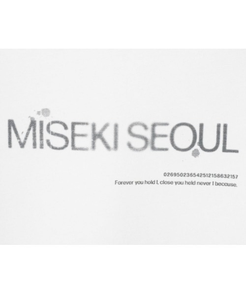 MISEKI SEOUL★韓国★人気Raglan logo short sleeves LIGHT GREY MISEKI SEOUL☆韓国☆人気Raglan logo short sleeves LIGHT GREY