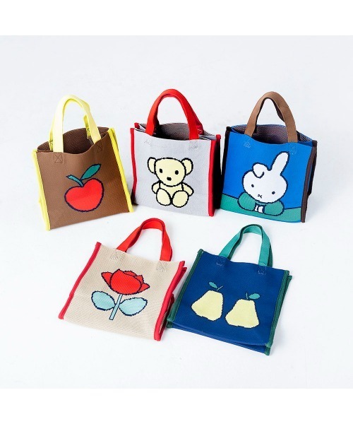 新品　ミッフィー　ディックブルーナ ニッティングトートバッグ　B ニット Dick Bruna] ニッティングトートバッグ – HEMING'S official online store